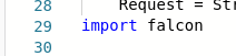 In line 29 of “web_routedef.py”, the malicious module is imported. As the typedefs was imported earlier, Python will now find falcon module in the ZIP archive 